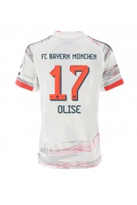 Bayern Munich Michael Olise #17 Jalkapallovaatteet Naisten Vieraspaita 2025-26 Lyhythihainen